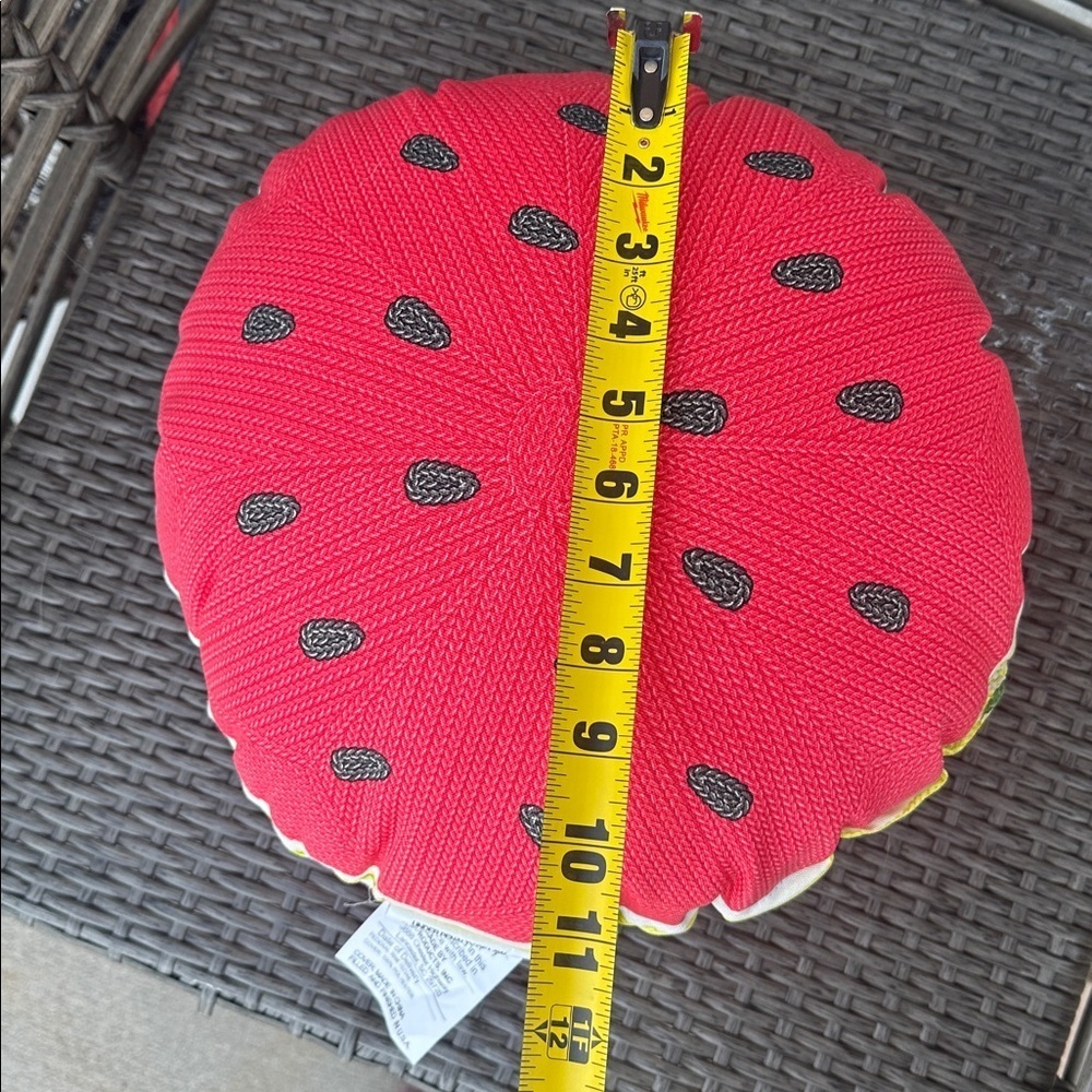 Watermelon print outdoor cushions. New! Price for one but 6 available! - Picture 3 of 4